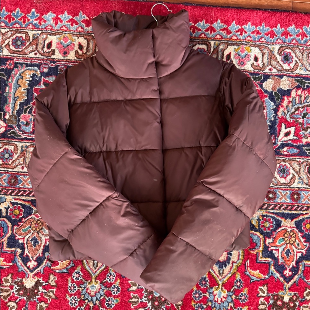Alo Yoga Espresso Gold Rush Puffer Jacket